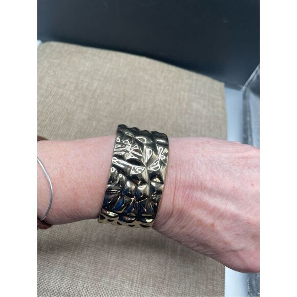 BCBG Generation Gold Tone Cuff Bracelet - Picture 9 of 9